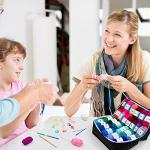 INSCRAFT 62 Acrylic Yarn Skeins, 2170 Yards Yarn for Knitting and Crochet, Includes 2 Crochet Hooks,2 Weaving Needles,10 Stitch Markers, Perfect Beginner Kit for for Adults Kids