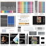 Shuttle Art 116 PCS Drawing Kit, Complete Drawing Supplies with Sketch Pencils, Colored Pencils, Graphite, Charcoal Sticks, Professional Drawing Tools and Paper Pads for Artists, Beginners and Kids