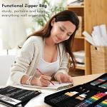 Shuttle Art 116 PCS Drawing Kit, Complete Drawing Supplies with Sketch Pencils, Colored Pencils, Graphite, Charcoal Sticks, Professional Drawing Tools and Paper Pads for Artists, Beginners and Kids