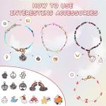 QUEFE 9600pcs 4mm Glass Beads for Bracelets Kit, 96 Colors Small Beads Seed Beads Letter Beads with Pendant Charms for Jewelry Making, Craft Gifts