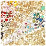 200-Piece Mixed Metal Charms for DIY Jewelry Making