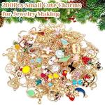 200-Piece Mixed Metal Charms for DIY Jewelry Making