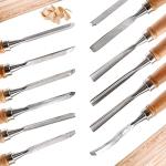 Dicunoy 12 PCS Wood Carving Tools, Gouges Woodworking Chisels, Full Size Wood Carving Knifes for Beginner, Hobbyists, Professionals, Artistic, Gifts for Him, Father's Day