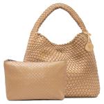 PS PETITE SIMONE Woven Tote Bag for Women Large Woven Purse Woven Leather Handbags Braided Purse Weave Purse Hazel