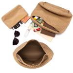 PS PETITE SIMONE Woven Tote Bag for Women Large Woven Purse Woven Leather Handbags Braided Purse Weave Purse Hazel