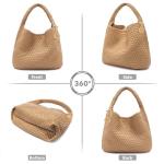 PS PETITE SIMONE Woven Tote Bag for Women Large Woven Purse Woven Leather Handbags Braided Purse Weave Purse Hazel