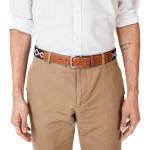 GauchoLife Handmade Woven Polo Belt - Guarda Pampas Design, Crafted from Full Grain Leather (Blue, 38)