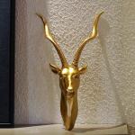 Philodwell Deer Head Wall Decor Sculptures: Handmade Resin Animal Wall Art Pendant Ornaments for Home/Garden/Porch - Unique Housewarming Gifts for Deer Lovers/Women/Men