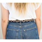 GauchoLife Handmade Woven Polo Belt - Guarda Pampas Design, Crafted from Full Grain Leather (Blue, 38)