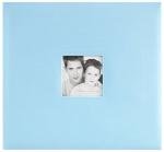 Sky Blue Fabric Scrapbook Album with Photo Opening