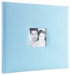 Sky Blue Fabric Scrapbook Album with Photo Opening