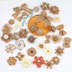 32 PCS Burlap and Lace Flowers Set for Wedding Decor