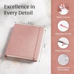 BEECHMORE BOOKS Sketch Book, A4 8.5 x 11.5 inch Blank Sketchbook for Drawing, Paint and Draw, 156 Pages Thick Paper 160gsm, Hardcover Leather Art Notebook, Boxed for Gifts