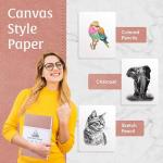 BEECHMORE BOOKS Sketch Book, A4 8.5 x 11.5 inch Blank Sketchbook for Drawing, Paint and Draw, 156 Pages Thick Paper 160gsm, Hardcover Leather Art Notebook, Boxed for Gifts