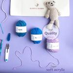 Hearth & Harbor Soft Yarn 2400 Yards (24x50g), Acrylic Yarn for Crocheting & Knitting, 24 Vivid Colors, Perfect for Crafts, Amigurumi Yarn Set