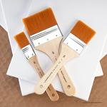 Royal & Langnickel - 3 Pack Golden Taklon Paint Brushes, Assorted Sizes