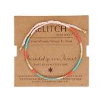 KELITCH Colorful Seed Beads Friendship Bracelets,Boho Bohemian Hippie Necklace,Handmade Jewelry,Gift for Women