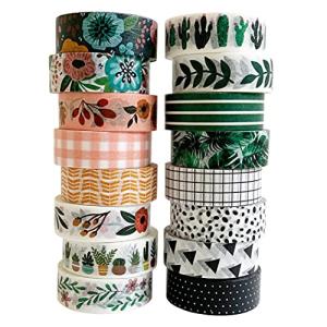 Colorful Washi Tape Set for Scrapbooking & DIY Crafts