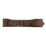 Hide & Drink, Double Prong Weightlifting Belt (3 in. Wide) for Men and Women, Size (31 in. to 38 in.), Functional Fitness, Full Grain Leather, Handmade, Bourbon Brown