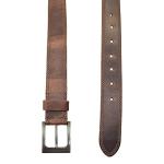 Hide & Drink, Men's Two Row Stitch Leather Belt Handmade :: Bourbon Brown (Size 32)