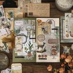 400PCS Vintage Journaling Supplies Pack: Scrapbook Paper Kit