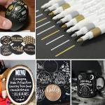 Acrylic Paint Pens Markers,9 Pack Acrylic Markers, 2-3mm Medium Tip, White Gold Silver Paint Pen for Art Projects, Drawing, Rock Painting,Wood, Plastic, Metal, Canvas DIY Crafts