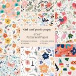 6x6" Scrapbooking Paper Pad: Vintage Decoupage, Journaling Supplies