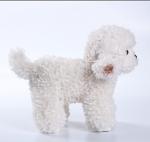 CU-MATE White Poodle Stuffed Animal Simulation Dog -Realistic & Lifelike Soft Handmade Standing Dog Plush Toy Puppy -Present Gift for Boys and Girls