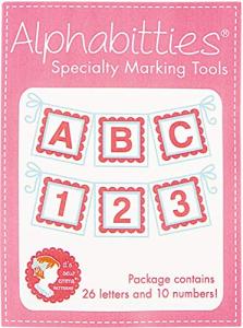 Pink ALPHABITTIES Scrapbooking Labels - 1 Count