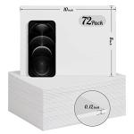 Simetufy 72 Pack 8 x 10 inch Canvas Boards for Painting Canvas Panels- Gesso Primed Acid-Free 100% Cotton Flat Canvases for Acrylics Oil Watercolor Tempera Paints