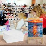 Simetufy 72 Pack 8 x 10 inch Canvas Boards for Painting Canvas Panels- Gesso Primed Acid-Free 100% Cotton Flat Canvases for Acrylics Oil Watercolor Tempera Paints