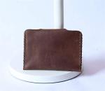 Card Case Wallet Handmade Thin Front Pocket Genuine Leather Card Holder for men women