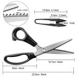 9 Inch Black Zig Zag Pinking Shears