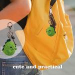 Handmade Crochet Keychain Stuffed Animal Crafts Knitted Crochet Toys - Keychain Accessory- Dinosaur - Handmade Keychain Amigurumi Crochet Plushies for Birthday Christmas Gifts