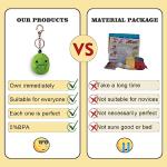 Handmade Crochet Keychain Stuffed Animal Crafts Knitted Crochet Toys - Keychain Accessory- Dinosaur - Handmade Keychain Amigurumi Crochet Plushies for Birthday Christmas Gifts