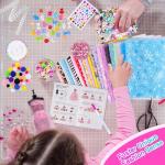 MGparty 800+ Pcs Fashion Designer Kit for Girls with 4 Mannequins and Sewing Kit - DIY Arts and Crafts for Ages 8-12