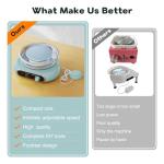 Alldeer Mini Pottery Wheel Kit - 4.7" Turntable Electric Pottery Wheel Mini Clay Making Pottery Machine with 8 Pottery Shaping Tools, Craft Kits for Kids, Teenagers and Adult
