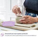 Sculpd Pottery Starter Kit - Air Dry Clay With Gloss Varnish, Tools, Paints and Brushes for Beginners. Step-by-Step Guide Included.