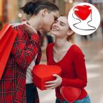 WADORN DIY Leather Crossbody Bag Making Kit, PU Leather Heart Shaped Purse Sewing Pattern Materials Craft Handbag Handmade Stitching Accessories for Women Unique Gift,6.7x7.7 inch, Red