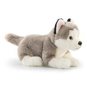VANLINNY NEW Husky Stuffed Animal, 16'' Suffed Dog Plush Handmade, Soft and Cuddly Realistic Dog Stuffed Toy/Birthday Gift for Kids, Boys, Girls, Women