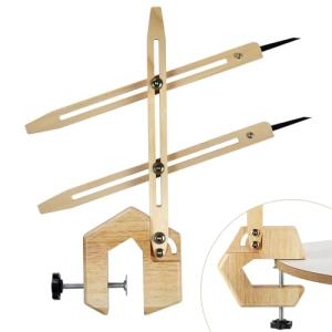 BKALEME Pottery Throwing Gauge, 2 Ways to Install, Compact Clip-on Pottery Throwing Stick, Pottery Ceramics Clay Tool for Making Repeat Forms, for Pottery Wheel Pottery Forming Machine