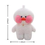 White Duck Stuffed Animal Toy Soft Plush Toy for Kids Girls DIY Hugglable Plush Stuffed Toy with Cute Hat and Costume Best Gifts for Christmas. (12inch/30cm)