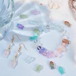 SUNNYCLUE 1 Box 100Pcs Fish Beads Bulk Transparent Glass Fish Bead Colorful Pink Green Blue Fish Beads Marine Life Summer Sea Ocean Animal Beads Mermaid Bead Charms for Jewelry Making DIY Beading Kit