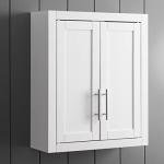 Crosley Furniture Savannah Bathroom Wall Cabinet, White