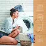 GiuMsi 72"X72" Boho Mid Century Black and White Shower Curtain Sets with Tassel Pendants Arch Sun Modern Minimalistic Leaves Bathroom Curtains Waterproof Ployester 12 Hooks Home Decorations