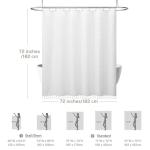 Boho Shower Curtain White Tassel Woven Fabric Shower Curtain Modern Farmhouse Textured Tufted Chevron Striped Minimalist Bathroom Hotel 72 x 72 White