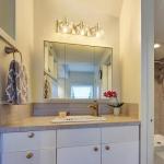 Tuscarora Gold Bathroom Light, Gold Vanity Light 3 Light Bathroom Vanity Light Brushed Gold Vanity Lighting with Clear Glass Shade,Bathroom Light Over Mirror,Bathroom Lighting Fixtures for Mirror