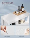 VASAGLE Bathroom Floor Cabinet, Bathroom Storage Cabinet, Freestanding, with Double Shutter Doors and Adjustable Shelf, for Bathroom, Living room, Entryway, Kitchen, White UBBC40WT