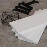 WOPITUES Floating Shelves Wall Mounted, Wood Bathroom Shelves with Extra Storage Shelf, Rustic Wall Shelves for Bathroom, Bedroom, Kitchen, Living Room, Plants - White