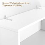 Yaheetech Over The Toilet Storage, Taller Bathroom Organizer Space-Saving Storage Cabinet with Adjustable Shelves and Double Doors, 77 in H, White